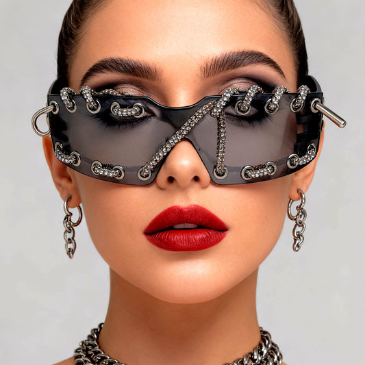 Cyberpunk Y2K Frameless Glasses