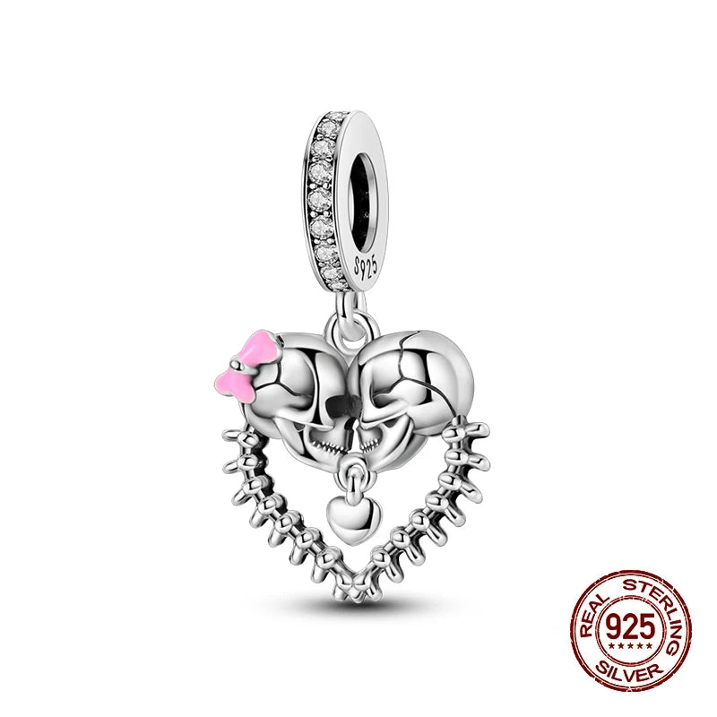 Halloween Luminous Charms Bead 925 Sterling Silver