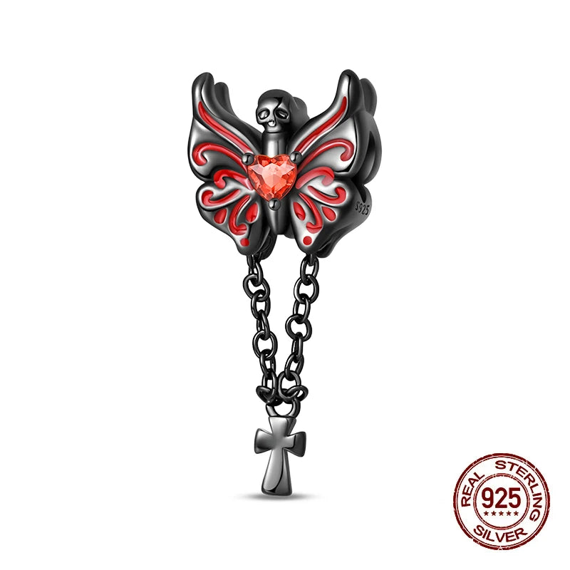 Halloween Luminous Charms Bead 925 Sterling Silver
