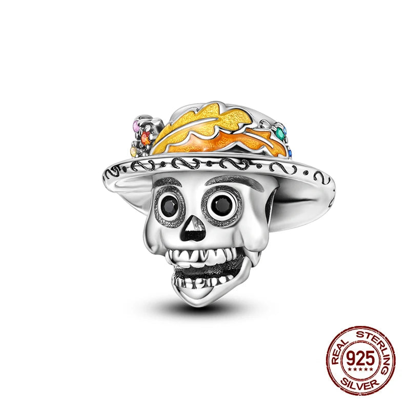 Halloween Luminous Charms Bead 925 Sterling Silver