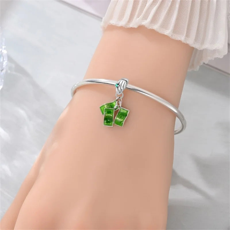 Financial US Dollar Pendants Bracelets Beads