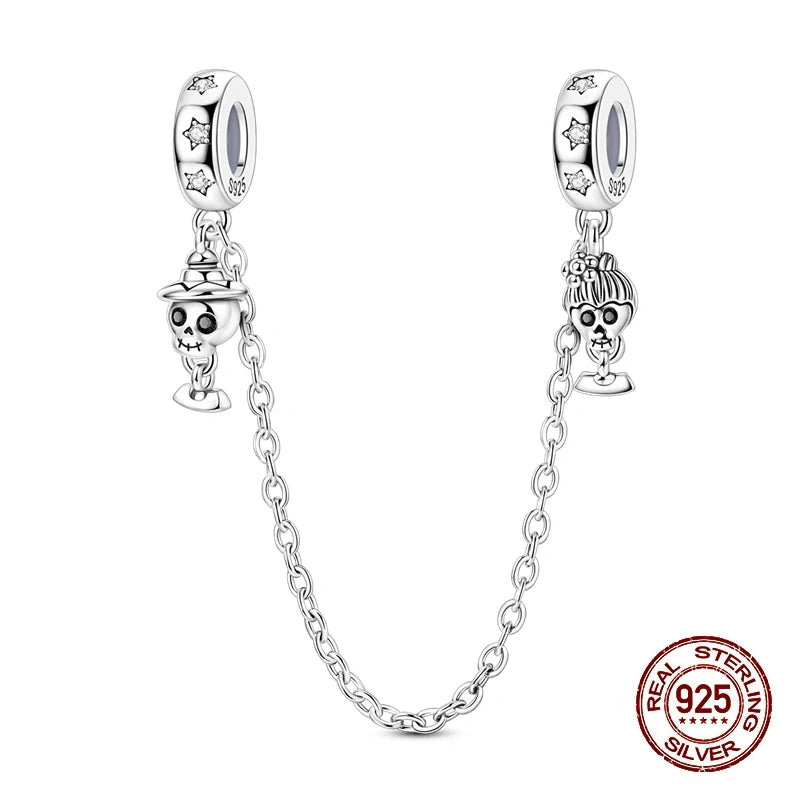 Halloween Luminous Charms Bead 925 Sterling Silver