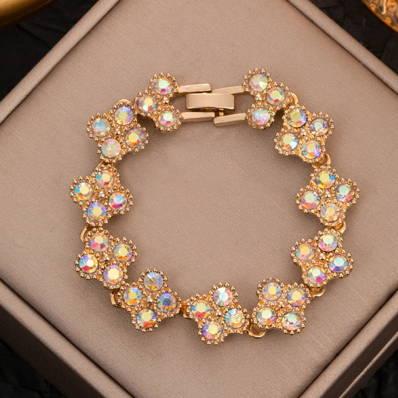Four Leaf Clover Hand Bracelet