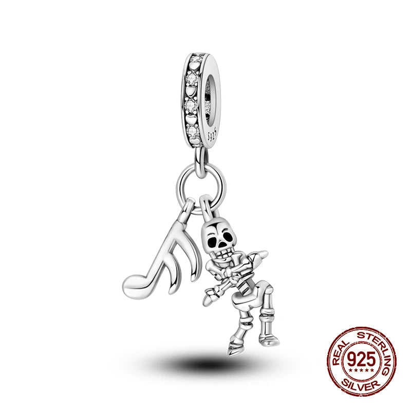 Halloween Luminous Charms Bead 925 Sterling Silver