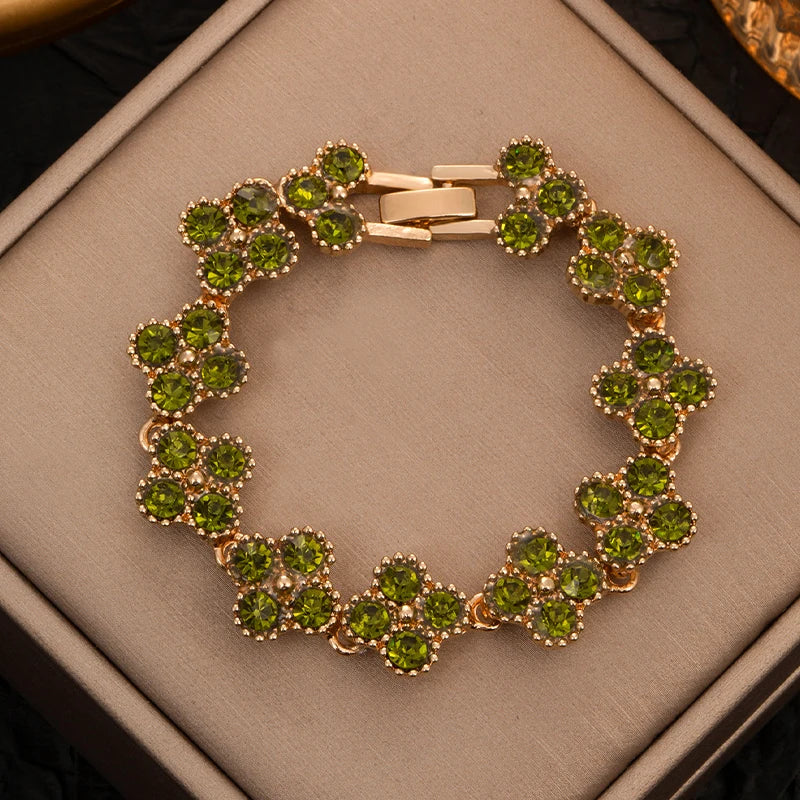 Four Leaf Clover Hand Bracelet