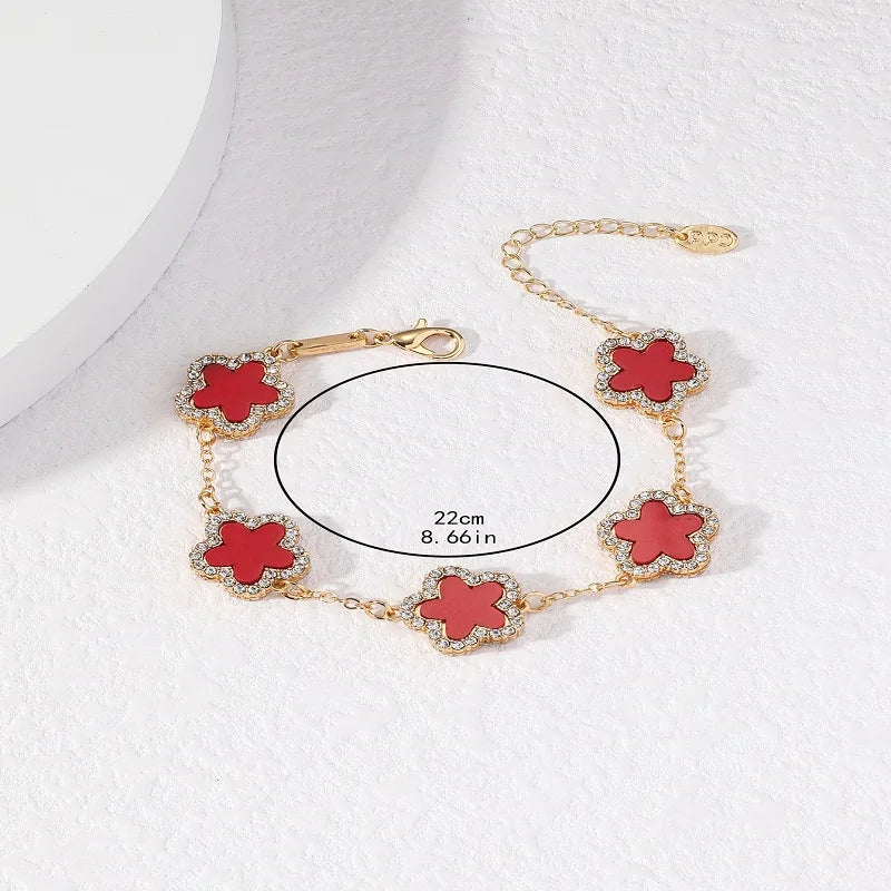Sterling Silver Adjustable Flower Bracelet
