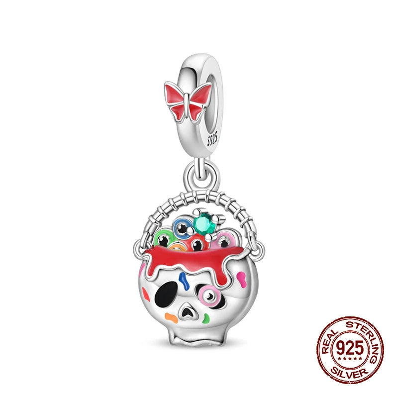 Halloween Luminous Charms Bead 925 Sterling Silver
