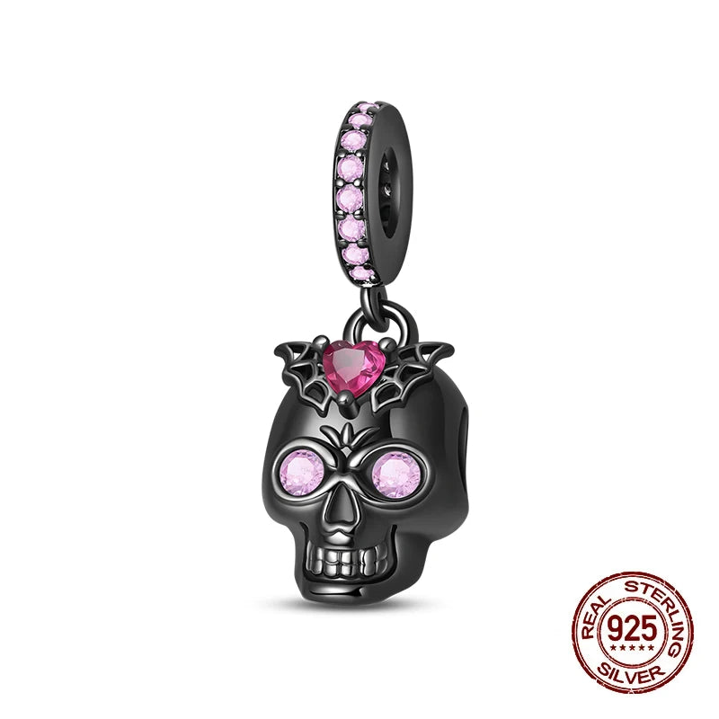 Halloween Luminous Charms Bead 925 Sterling Silver