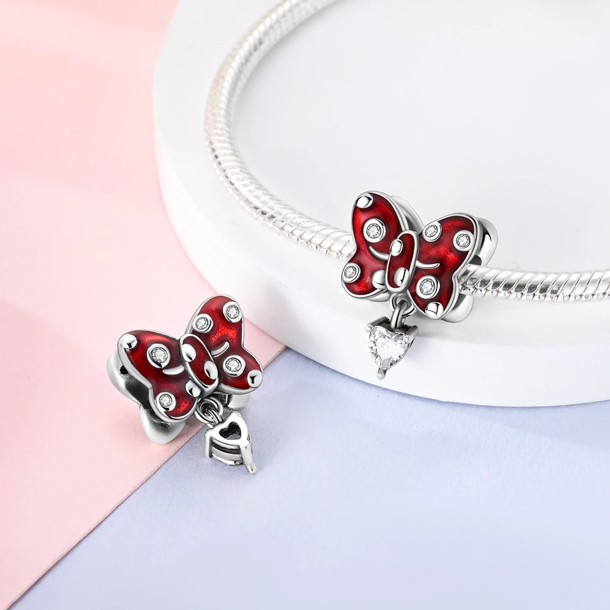 Red Charm Bead Charms