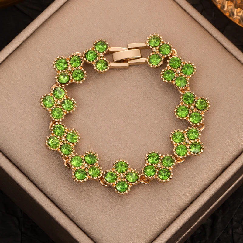 Four Leaf Clover Hand Bracelet