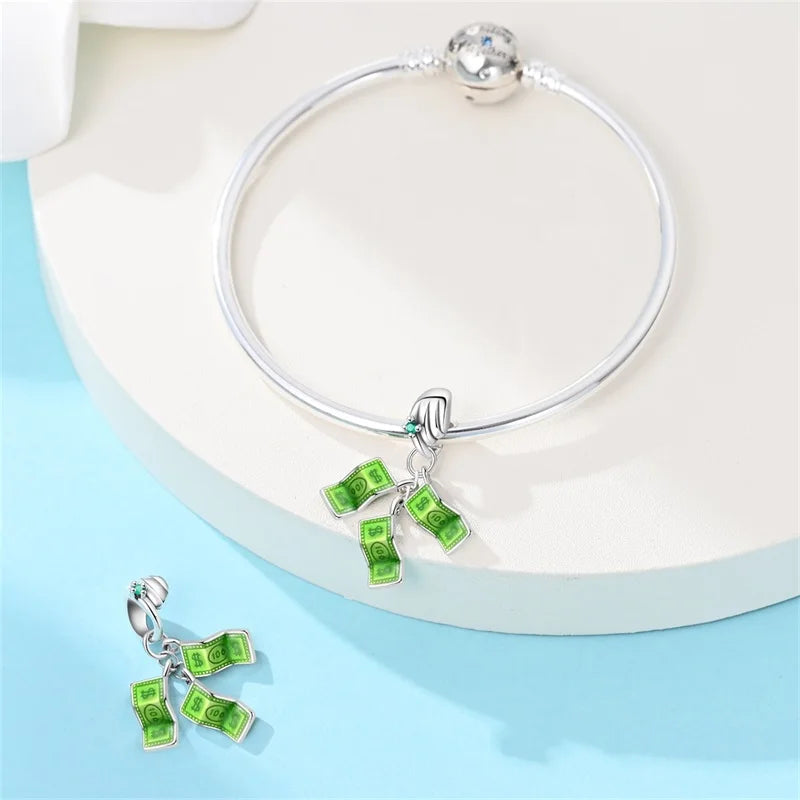 Financial US Dollar Pendants Bracelets Beads