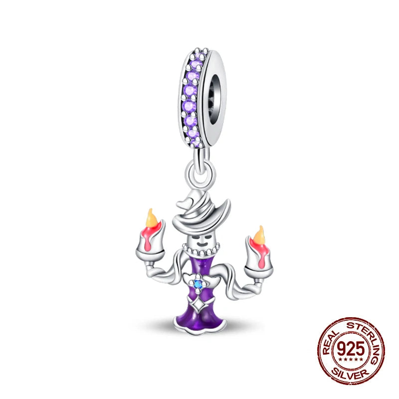 Halloween Luminous Charms Bead 925 Sterling Silver