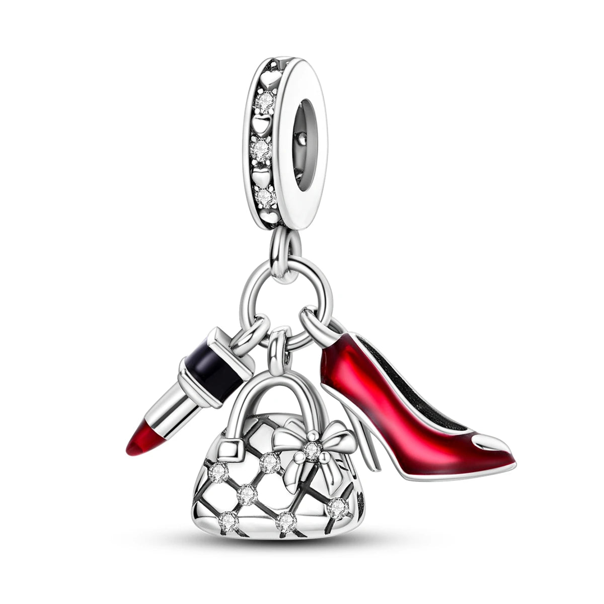 Red Charm Bead Charms