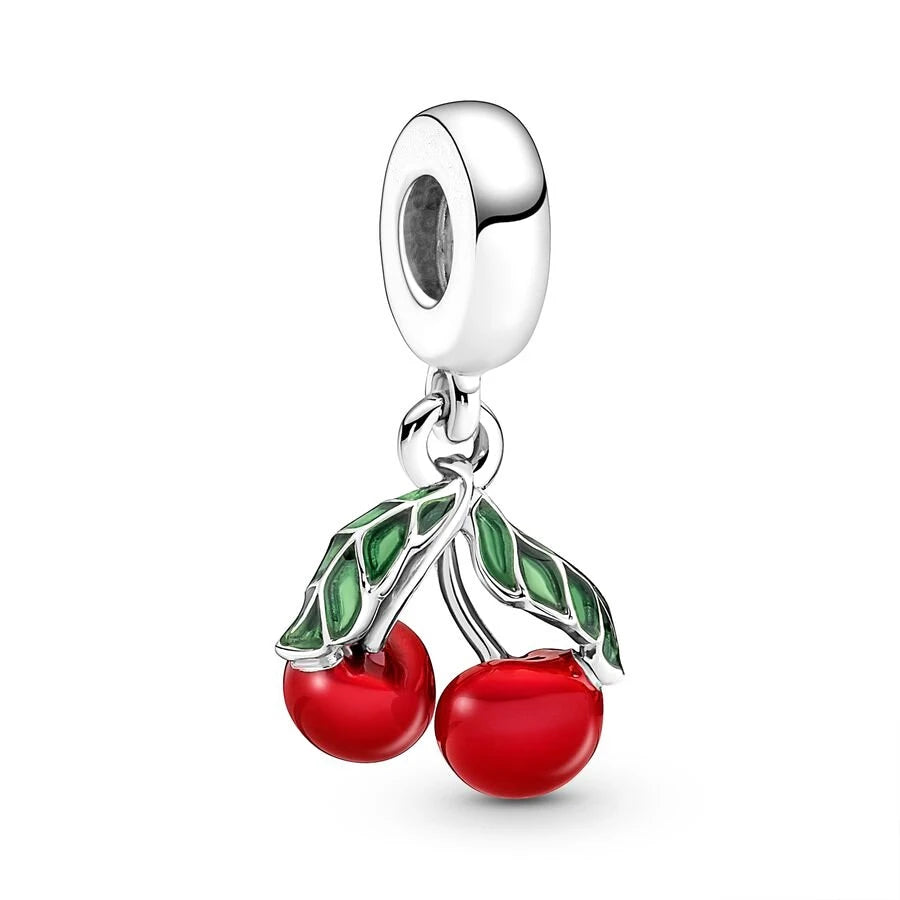 Fruit Charm Beads 925 Sterling Silver