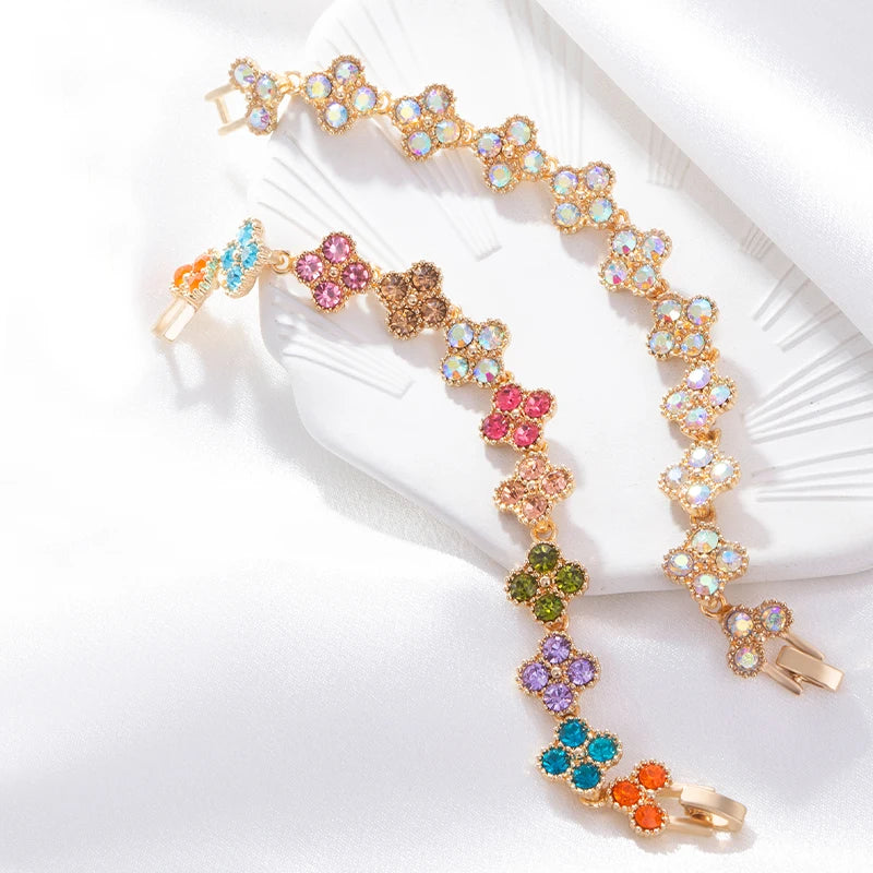 Four Leaf Clover Hand Bracelet