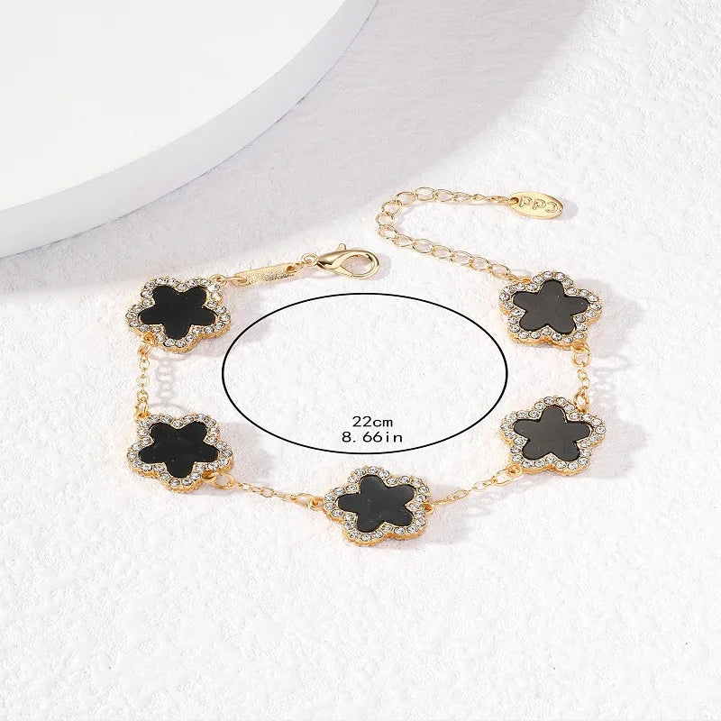 Sterling Silver Adjustable Flower Bracelet
