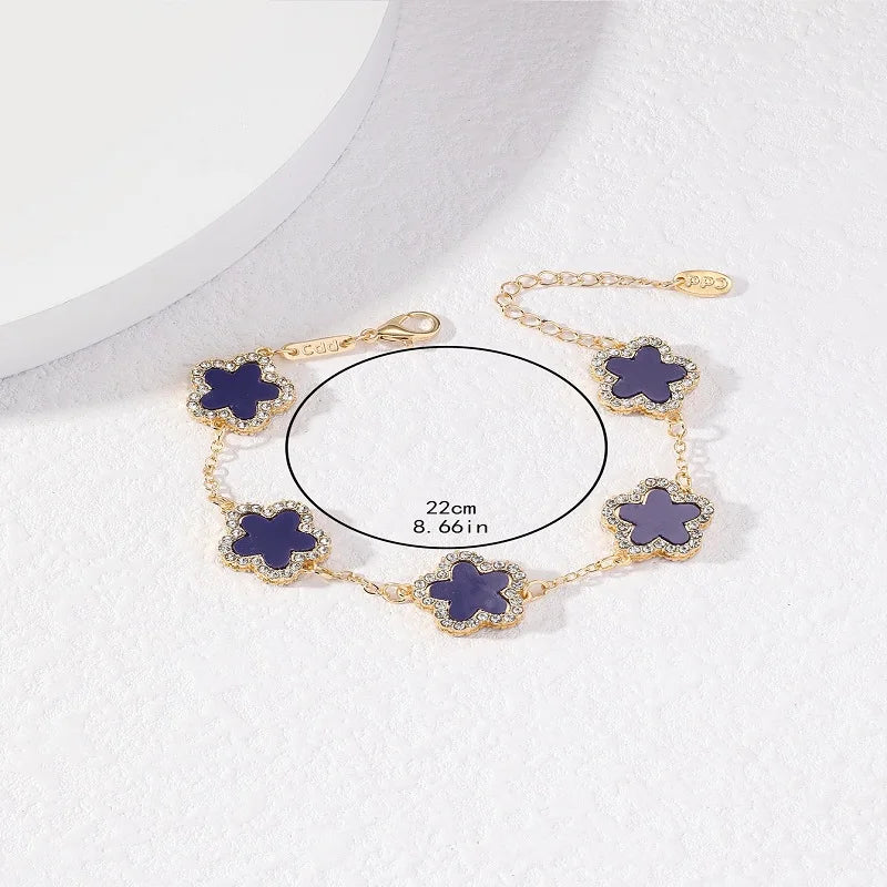 Sterling Silver Adjustable Flower Bracelet