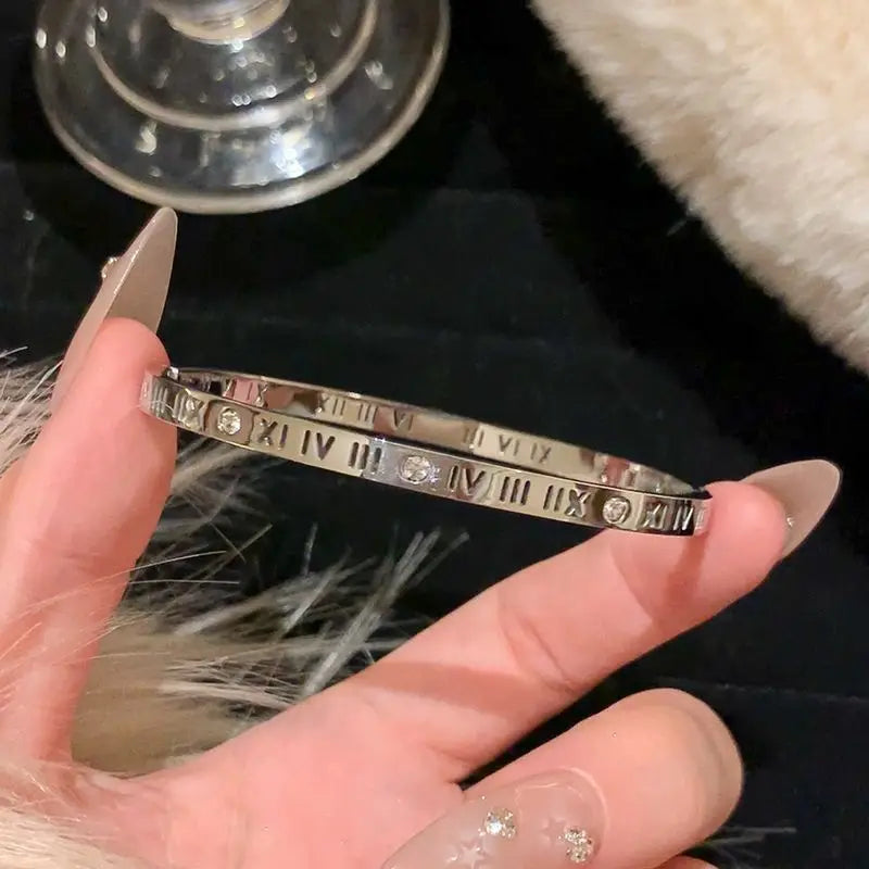 Titanium Steel Gold Silver Color Bracelet