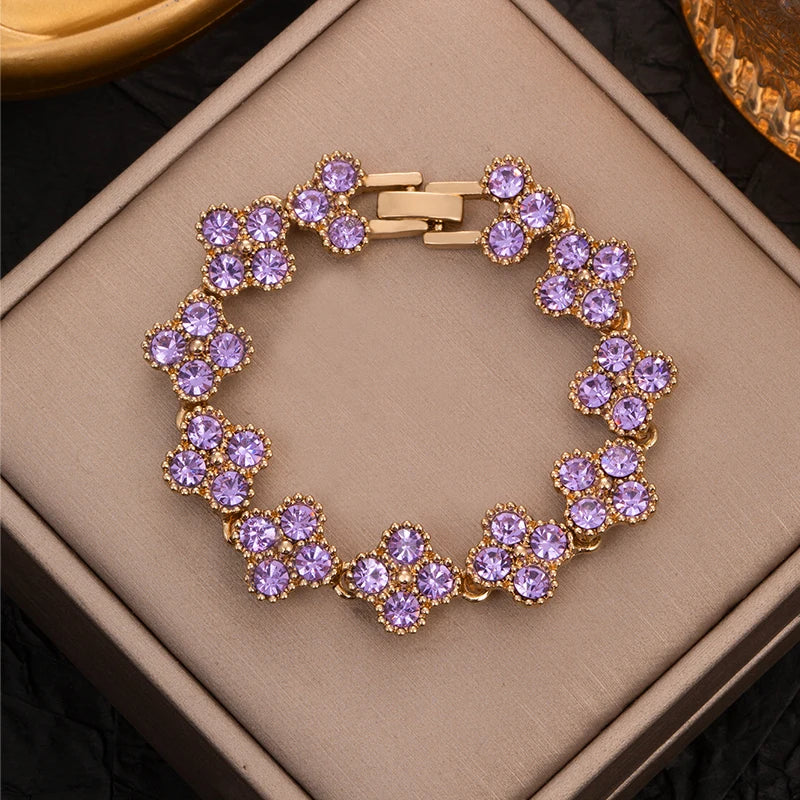Four Leaf Clover Hand Bracelet
