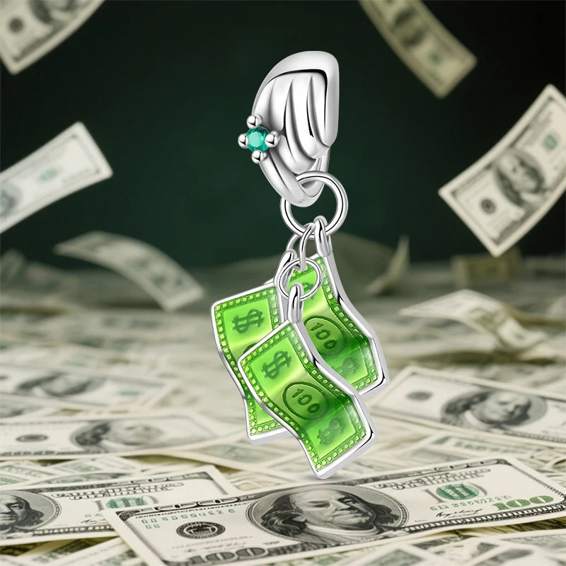 Financial US Dollar Pendants Bracelets Beads