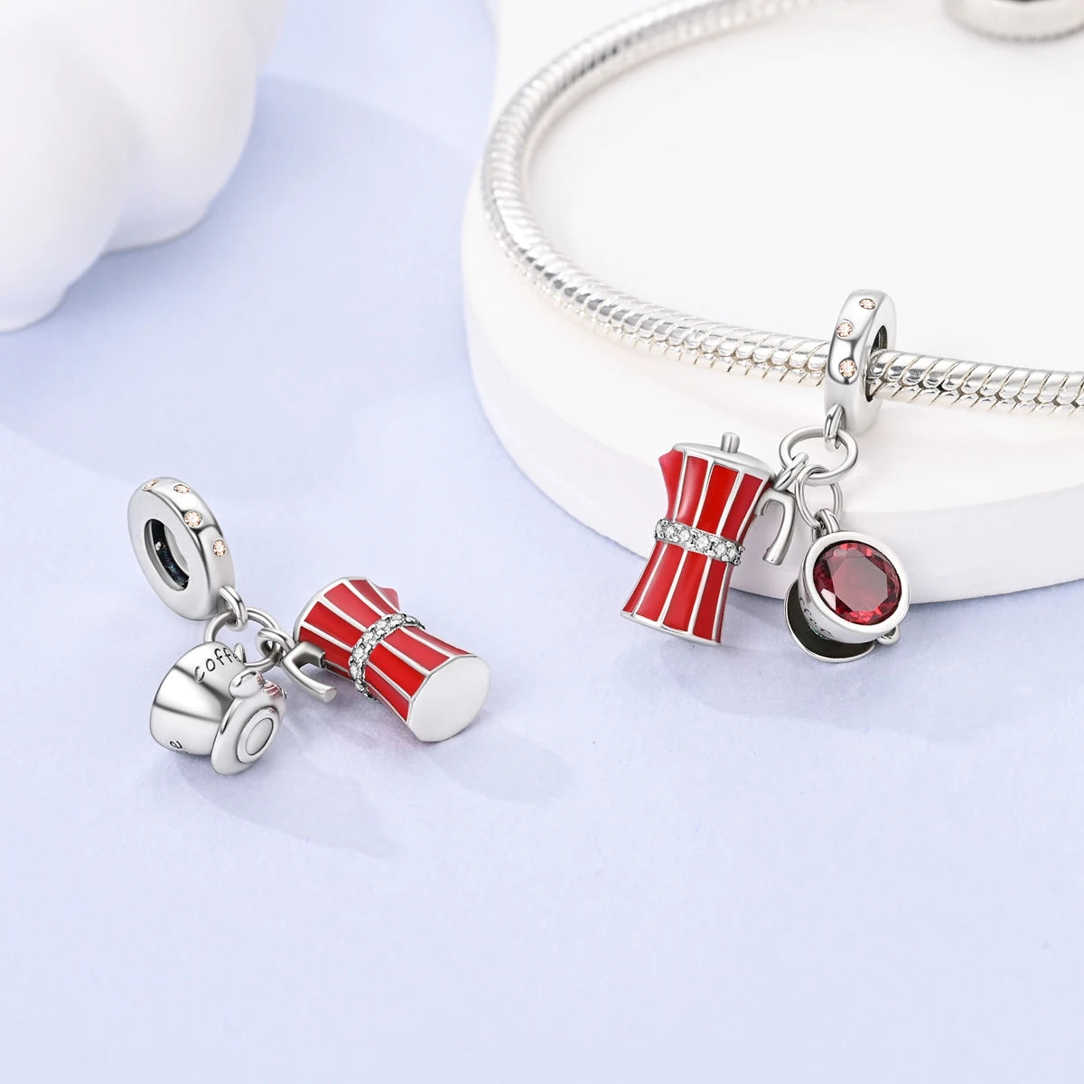 Red Charm Bead Charms