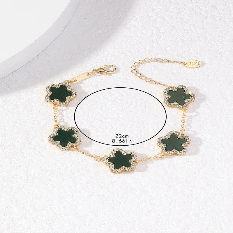 Sterling Silver Adjustable Flower Bracelet