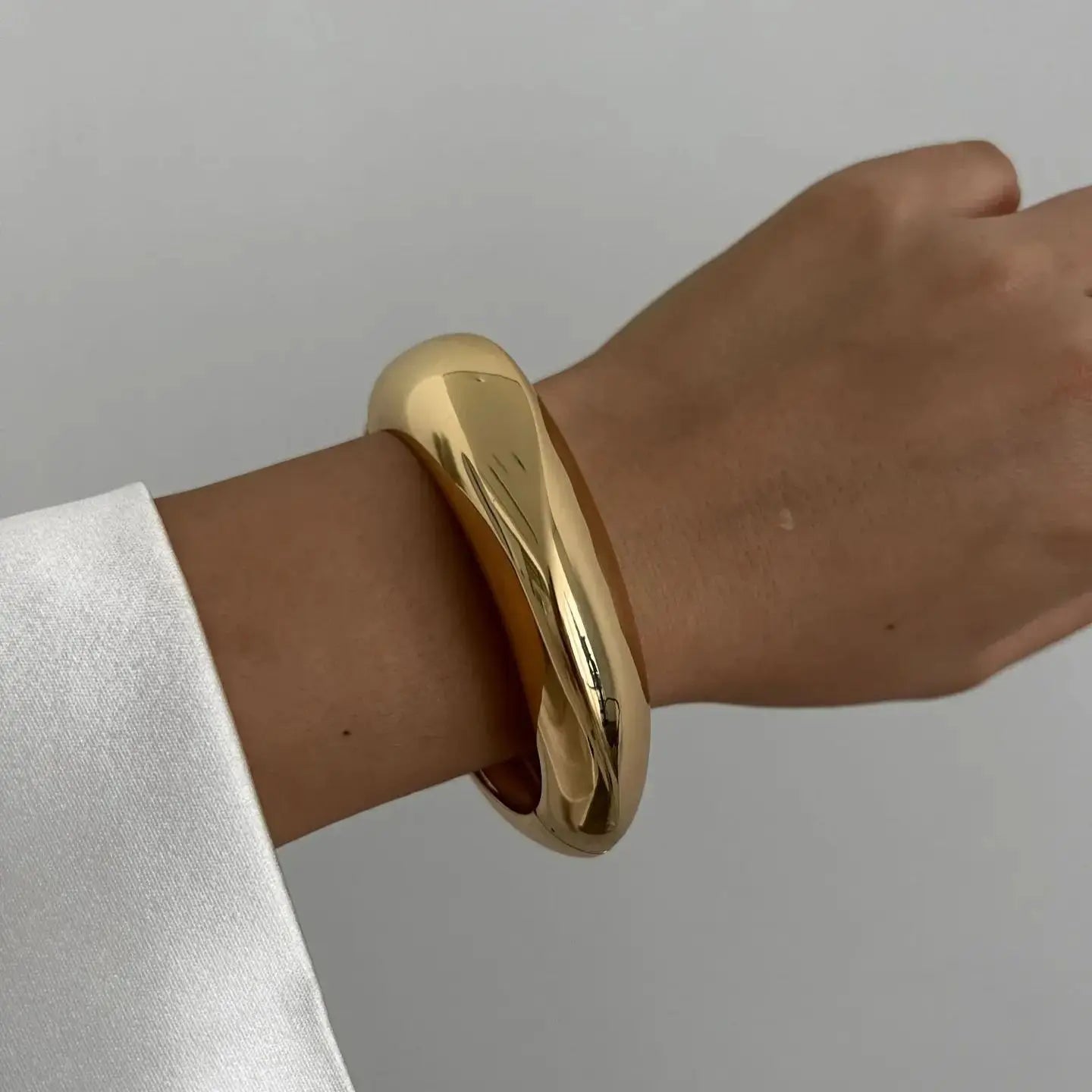 3 Styles Gold Silver Color Geometric Spring Bangles