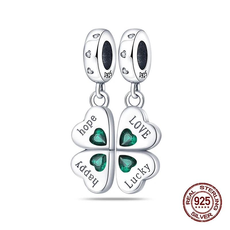 Bracelet Four Leaf Clover Charms