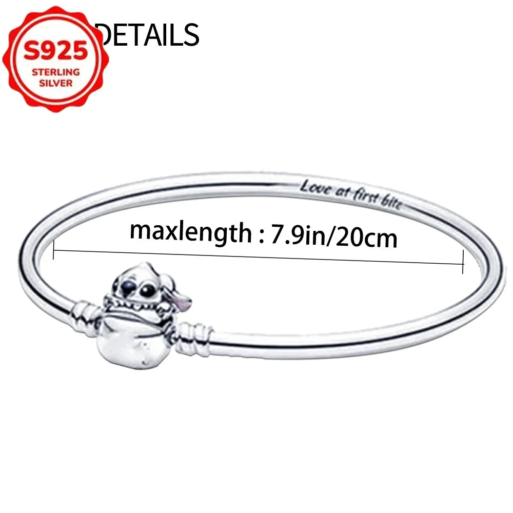 925 Silver Bracelets DIY Jewelry Gift