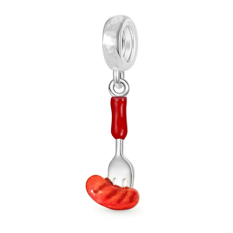 Fruit Charm Beads 925 Sterling Silver