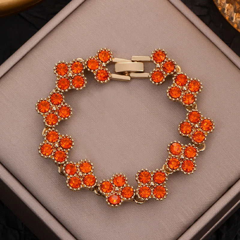 Four Leaf Clover Hand Bracelet