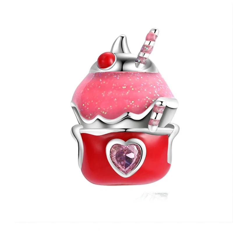 Fruit Charm Beads 925 Sterling Silver