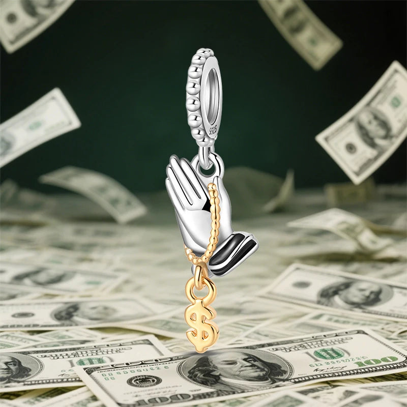 Prayer US Dollar Pendants Charms