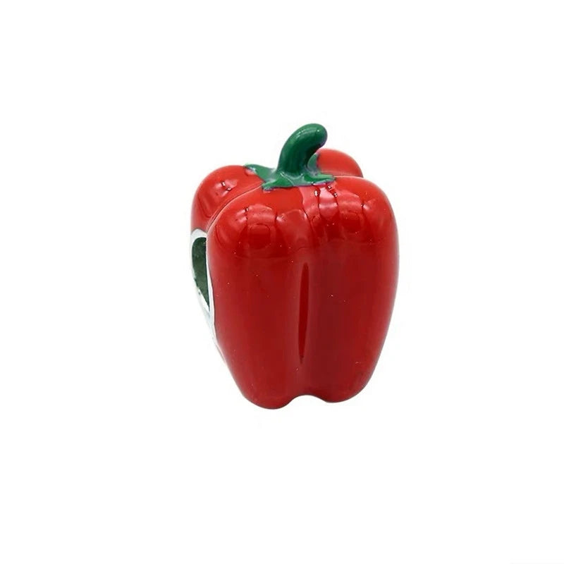 Fruit Charm Beads 925 Sterling Silver