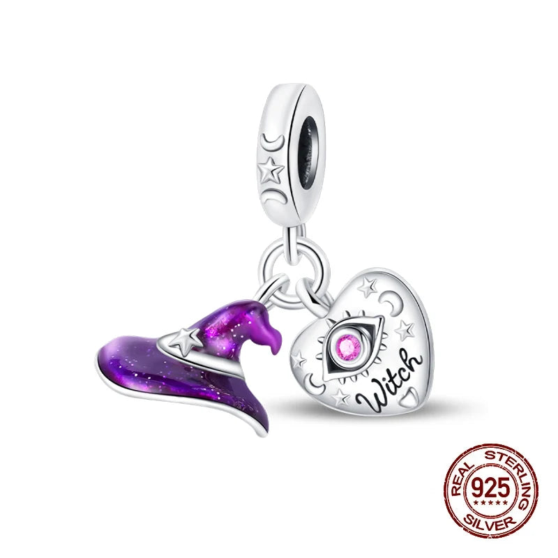 Halloween Luminous Charms Bead 925 Sterling Silver