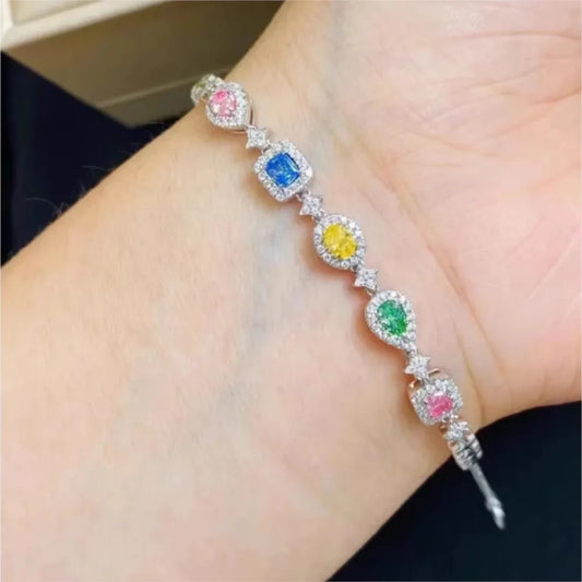 Colorful Rhinestone Bracelet