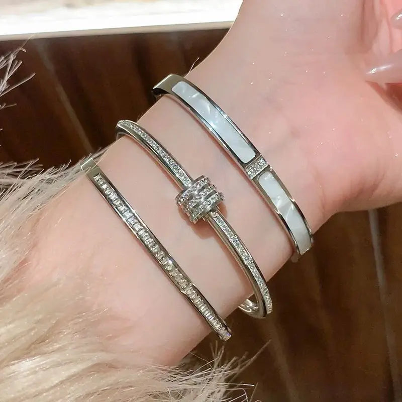 Titanium Steel Gold Silver Color Bracelet