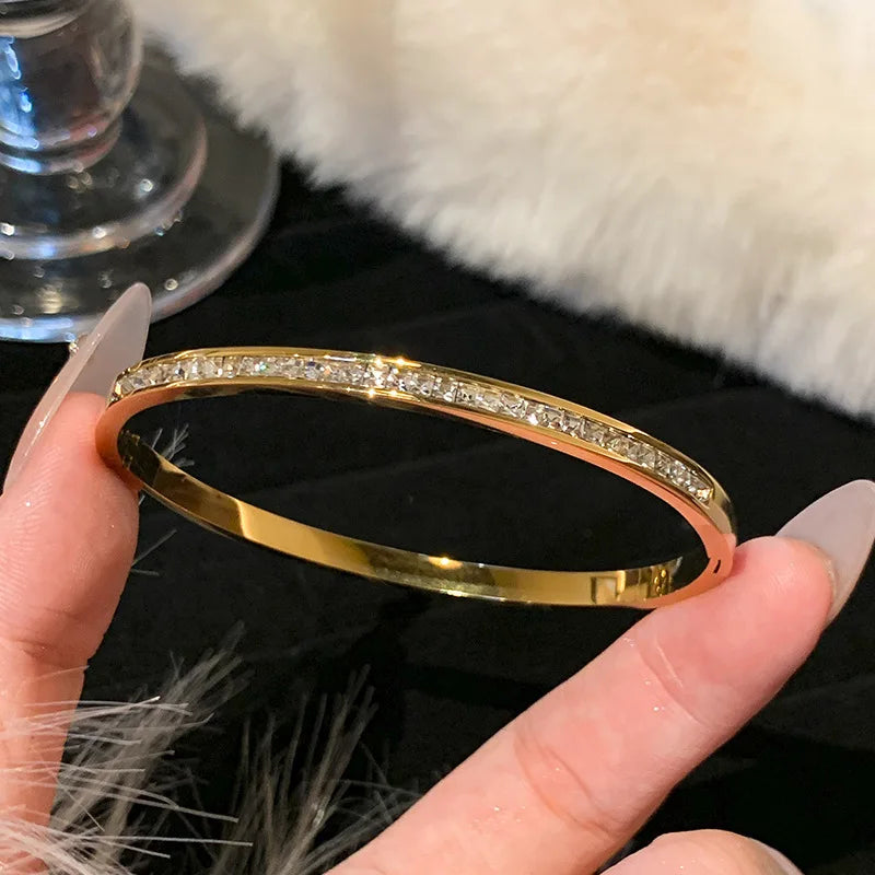 Titanium Steel Gold Silver Color Bracelet