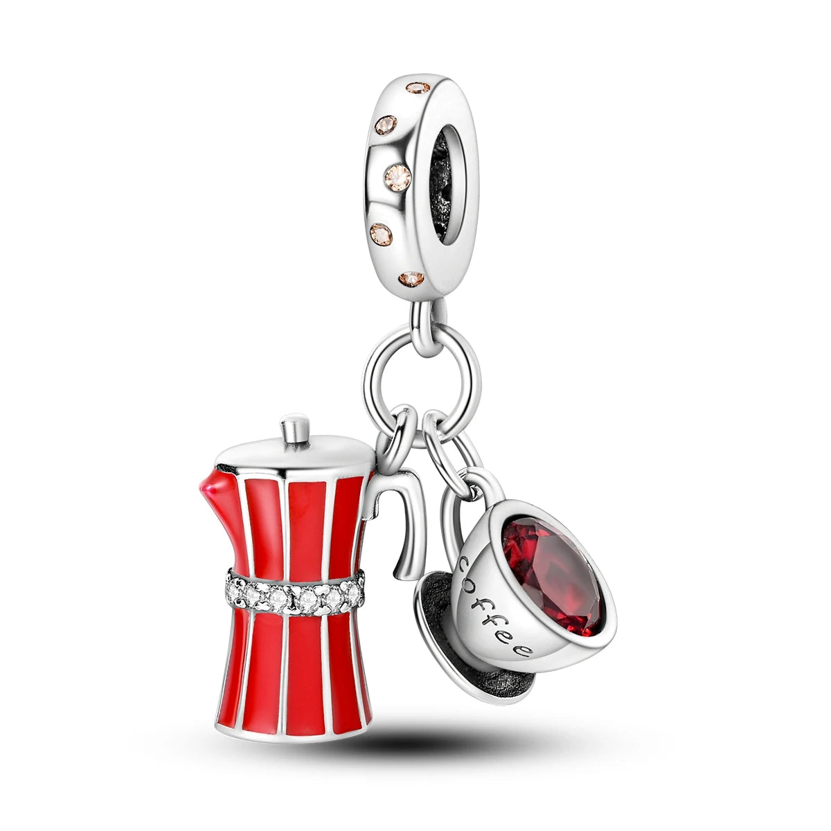 Red Charm Bead Charms