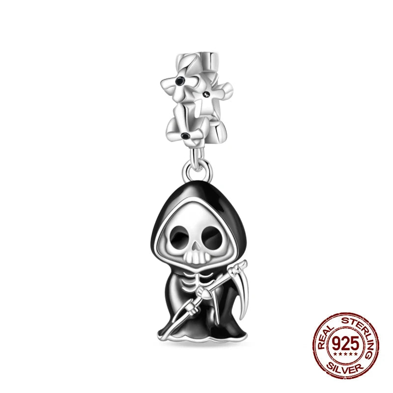 Halloween Luminous Charms Bead 925 Sterling Silver
