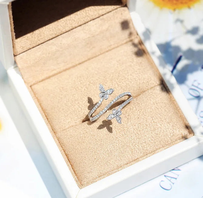 925 Sterling Silver Butterfly Ring