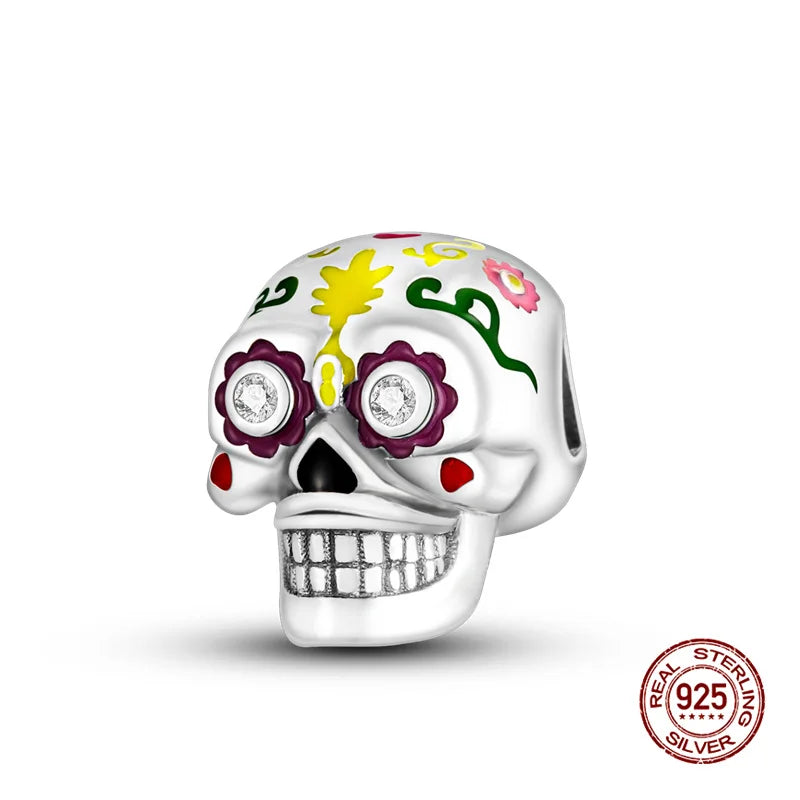 Glow in Skull And Pumpkin Charms Beads Fit 3mm Original Bracelet