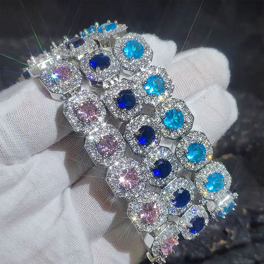 Tennis Chain Cubic Zirconia Diamond Necklace