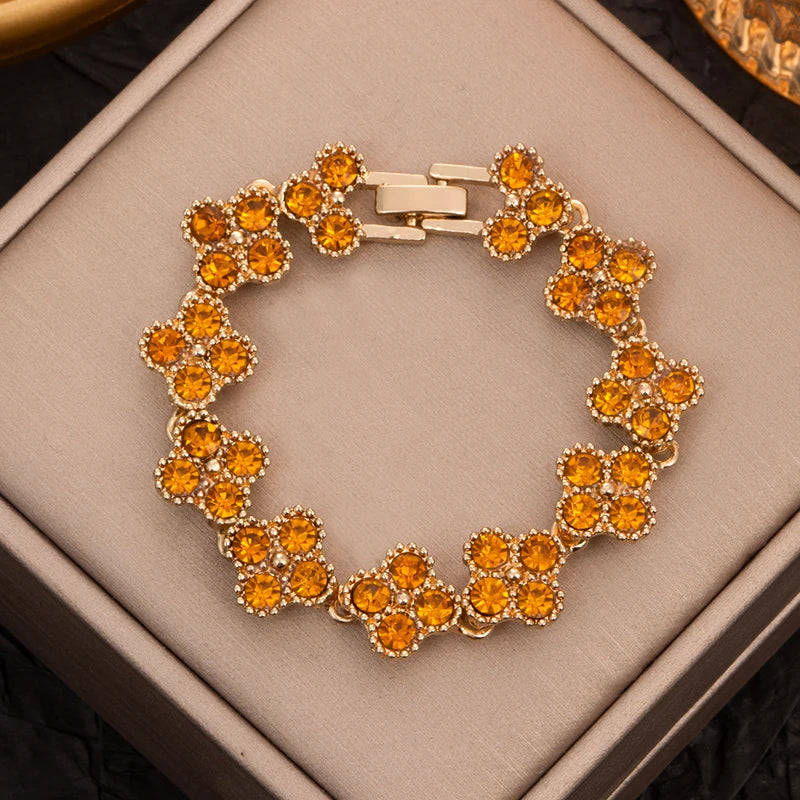 Four Leaf Clover Hand Bracelet