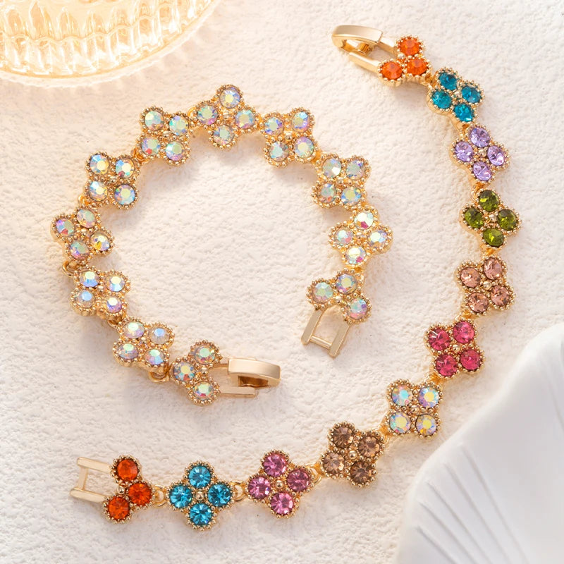 Four Leaf Clover Hand Bracelet