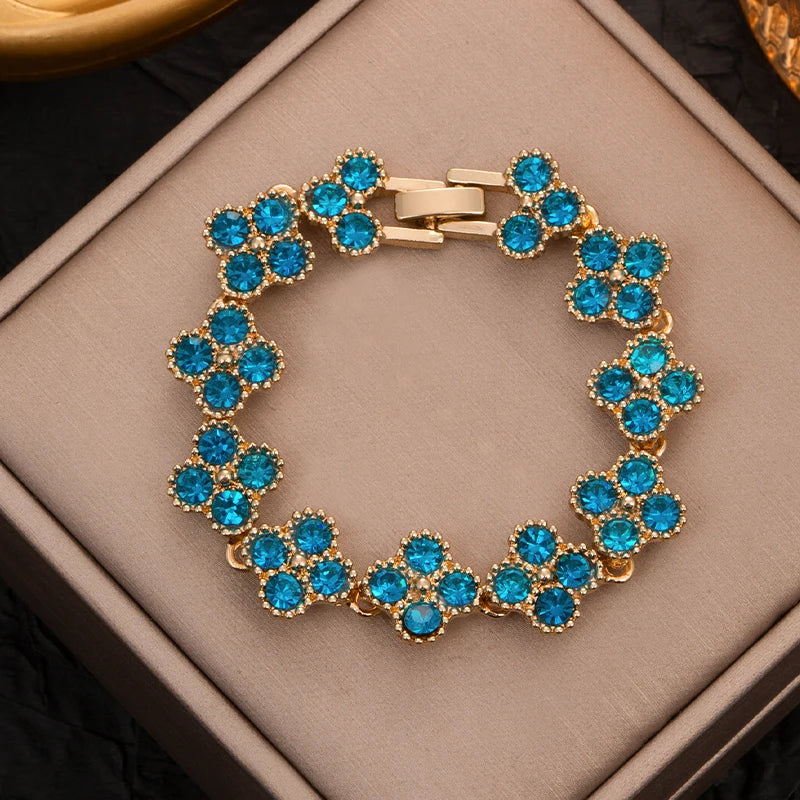 Four Leaf Clover Hand Bracelet