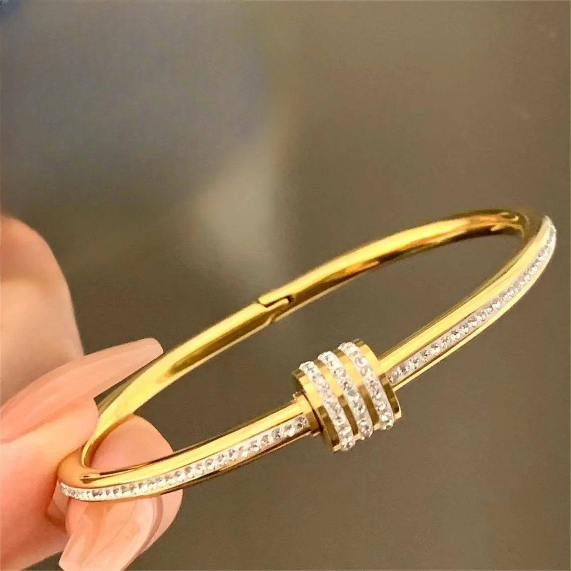 Titanium Steel Gold Silver Color Bracelet