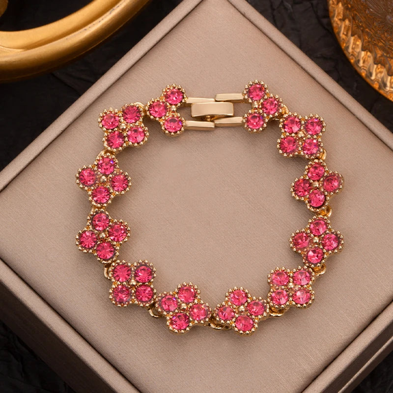 Four Leaf Clover Hand Bracelet