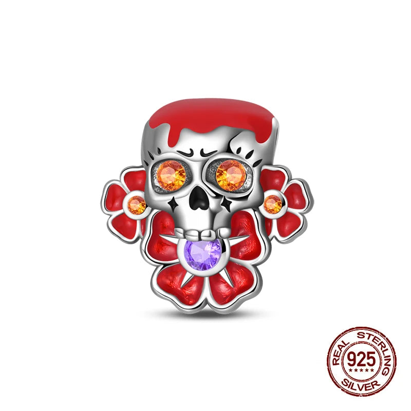 Halloween Luminous Charms Bead 925 Sterling Silver