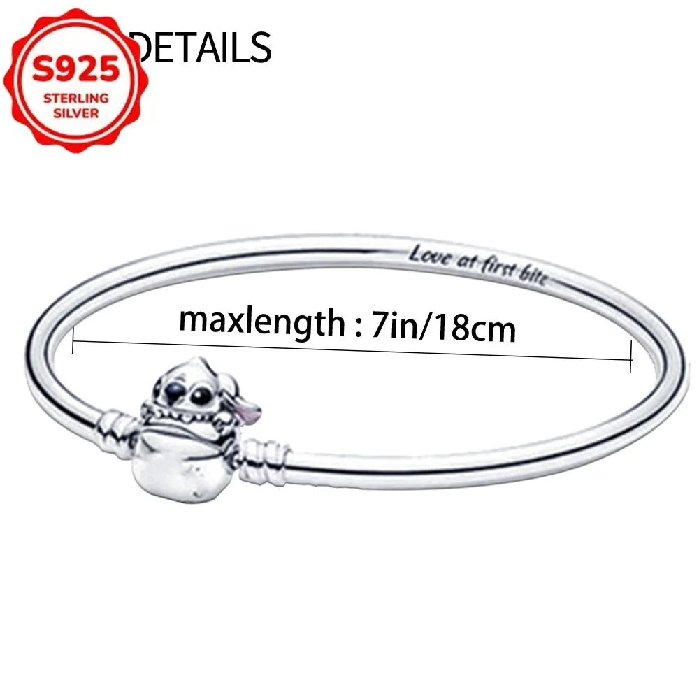 925 Silver Bracelets DIY Jewelry Gift